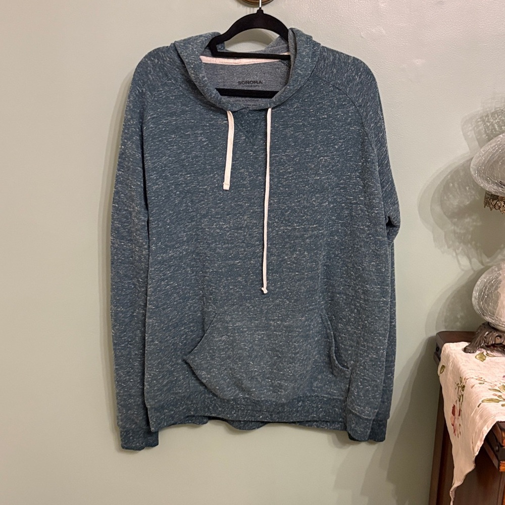 Sonoma Lightweight Pullover Hoodie Men’s XL Heather Green Sweatshirt